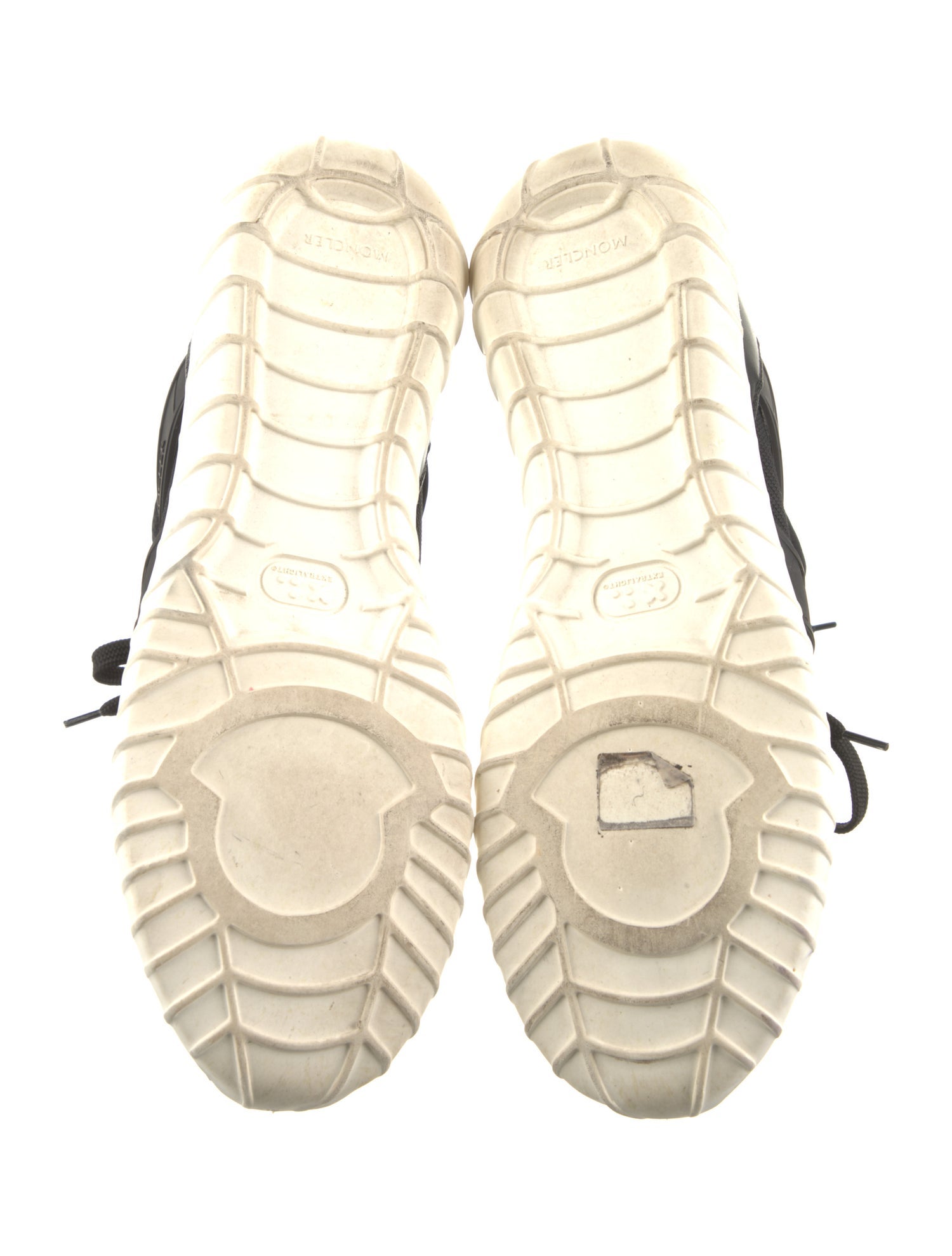 Moncler Printed Leather Trim Embellishment Athletic Sneakers